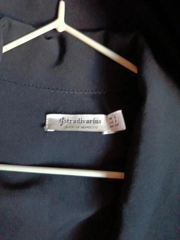 Blazer fluide noir oversize Stradivarius Taille S veste fine – photo 3